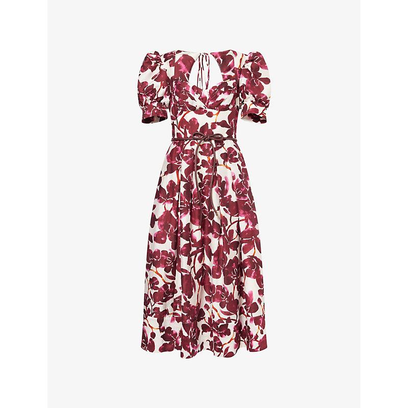 【REBECCA VALLANCE】ポージー パフスリーブ ミディドレス Designer Dresses, Luxury High-End Dresses in Australia