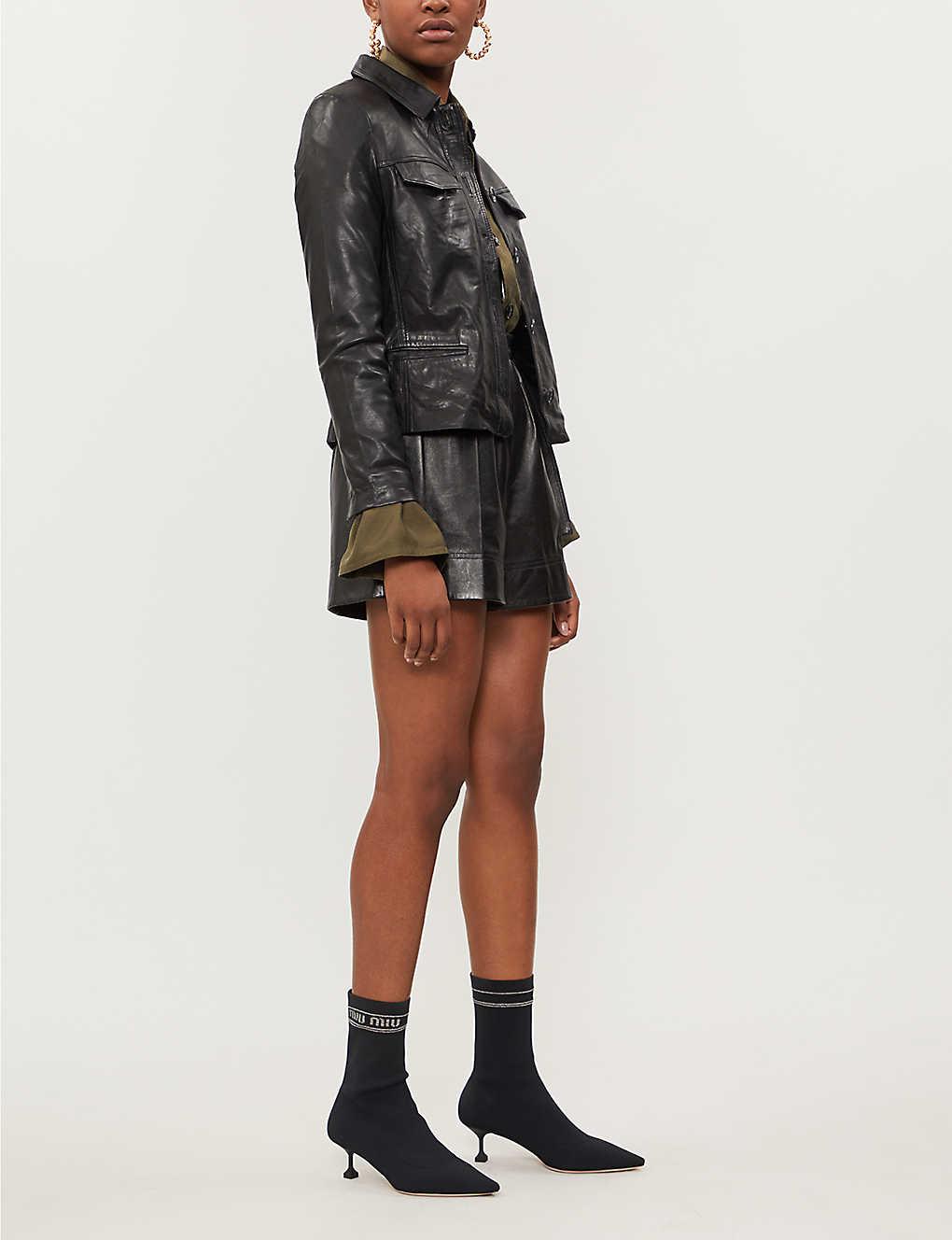 zadig voltaire leather jacket