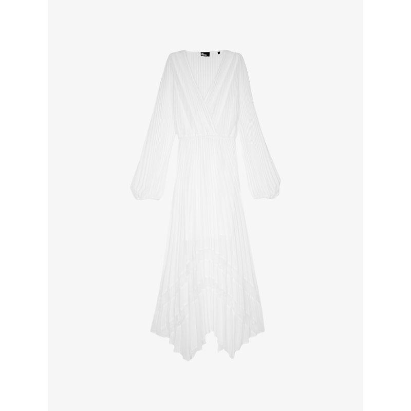 chinese dress ladies The Kooples Women's Three-Quarter Sleeved Vintage Lace Short Dress, White,  Large : Amazon.co.uk: Fashion main image 1