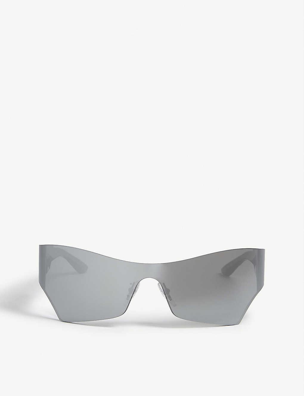 Balenciaga Bb0040s Cat-eye Sunglasses in Silver (Metallic) - Lyst