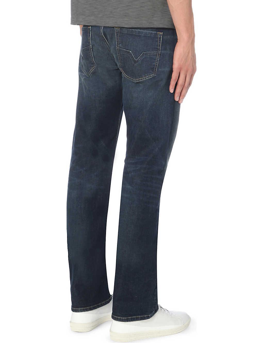 DIESEL Men's Blue Larkee 0853r Straight Jeans for Men | Lyst