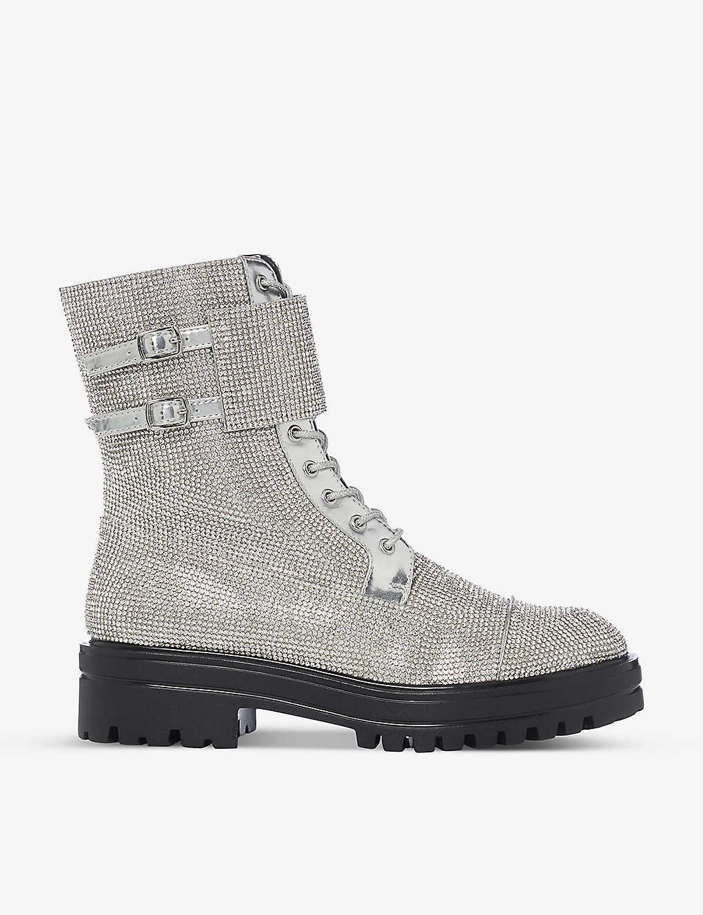 dune grey ankle boots