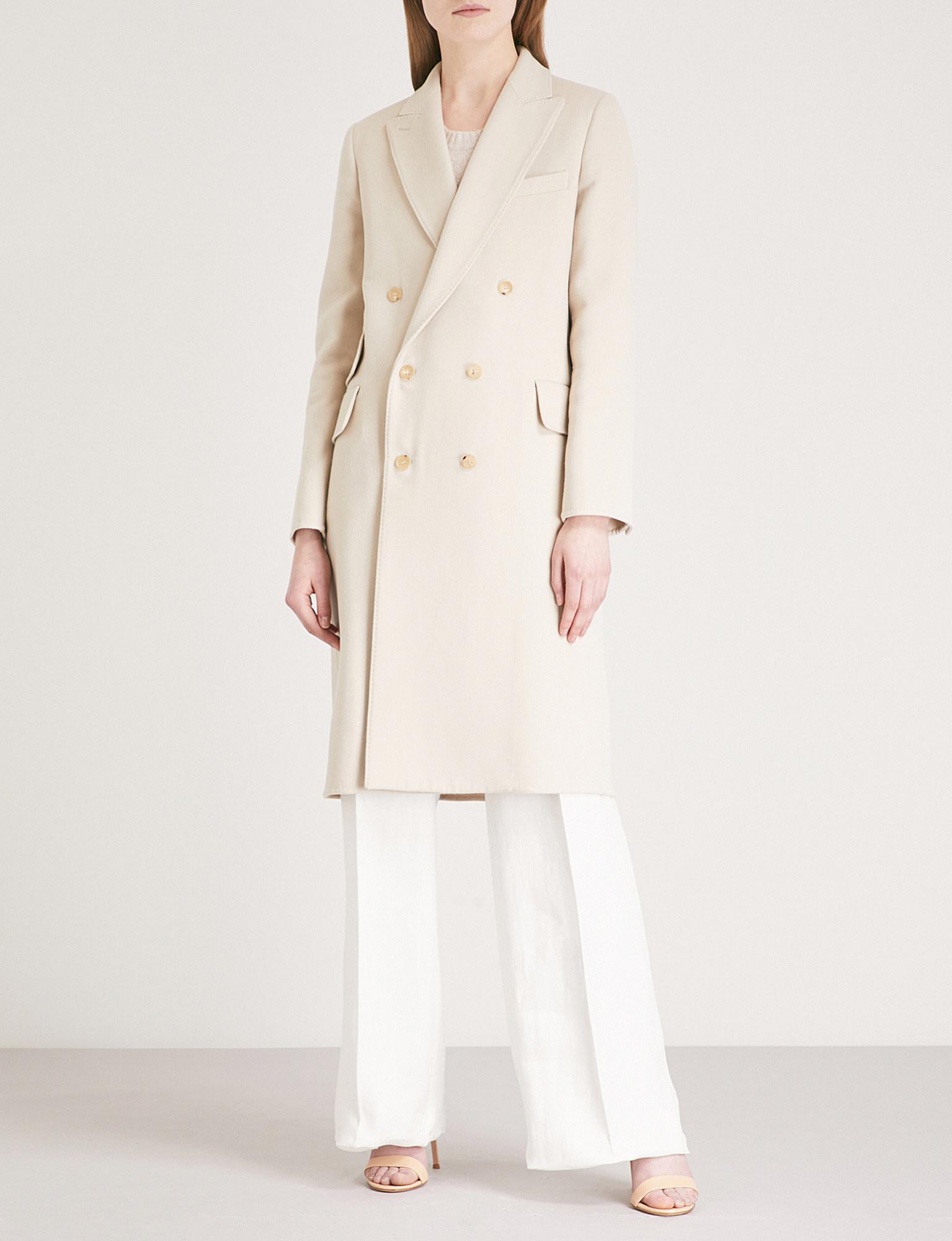 Max Mara Armonia Double-breasted Wool And Cashmere-blend ...