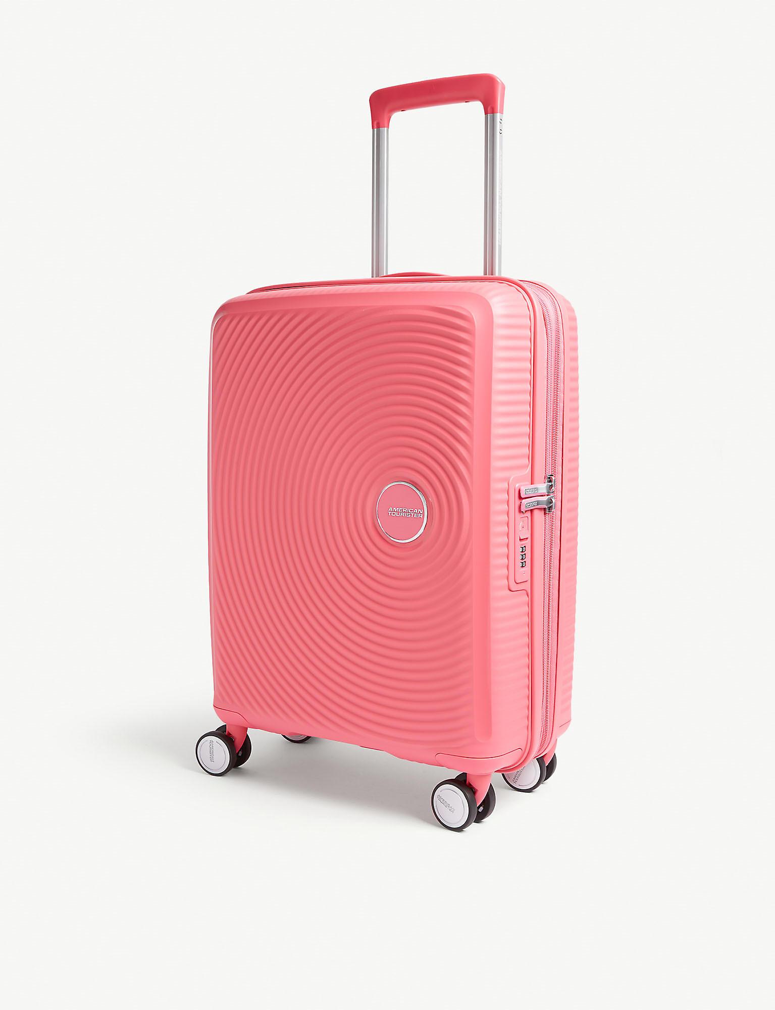 American Tourister Soundbox Expandable Four-wheel Cabin Suitcase 55cm in  Pink | Lyst UK