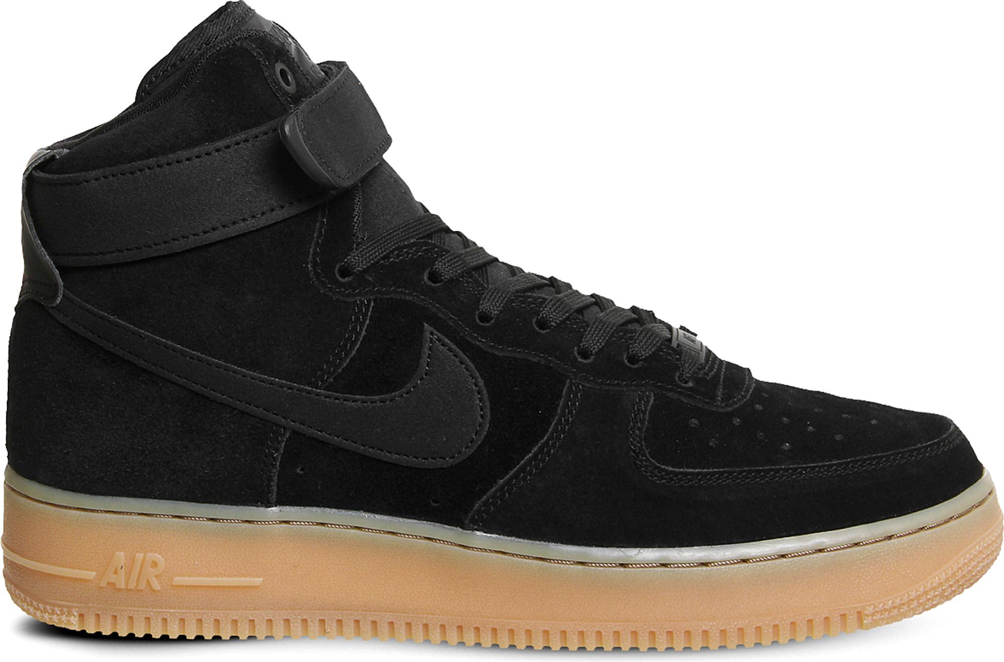 Nike Nike Air Force 1 High '07 Lv8 Suede in Black for Men - Lyst