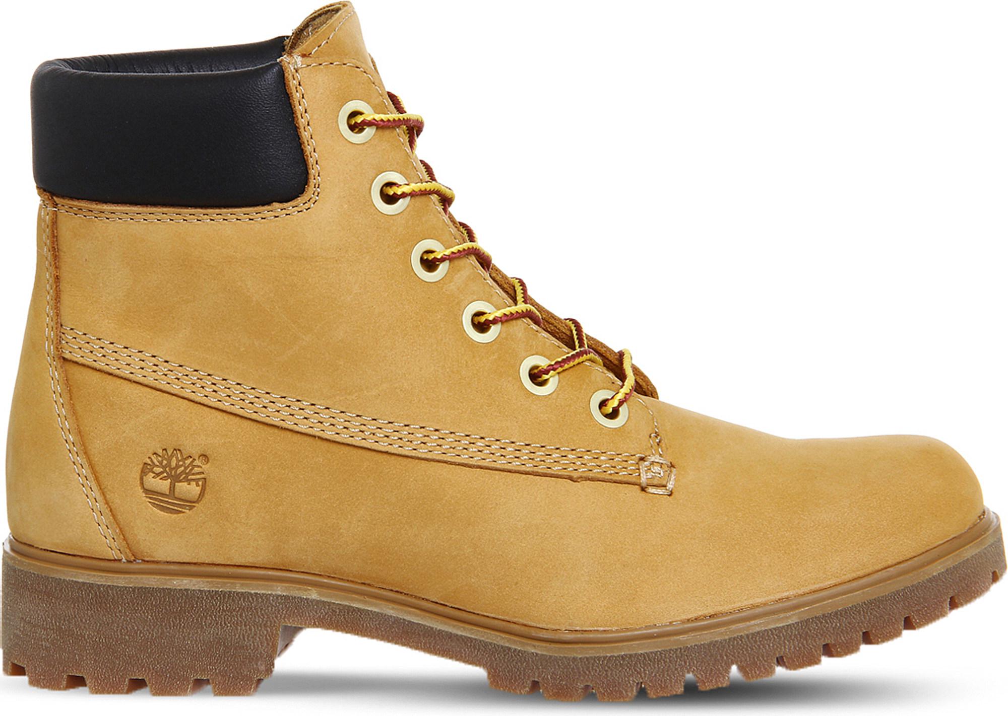 timberland slim premium 6 inch boots wheat nubuck