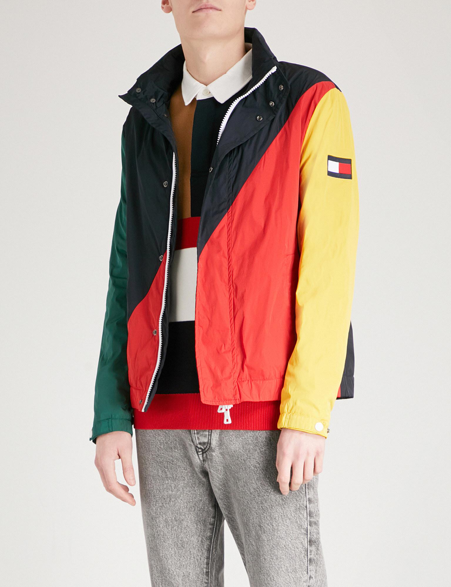 tommy hilfiger colour block jacket