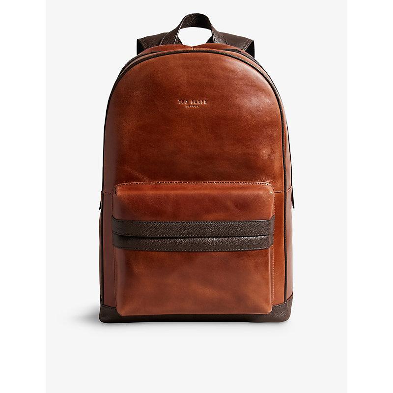 Ted Baker Coorra Pebbled Leather Backpack in Black | Lyst