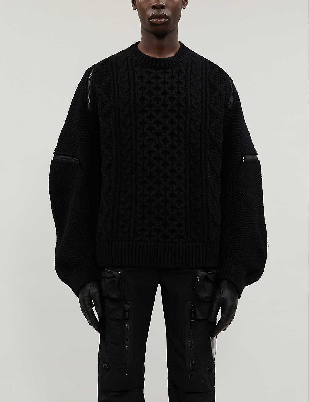 zip wool jumper