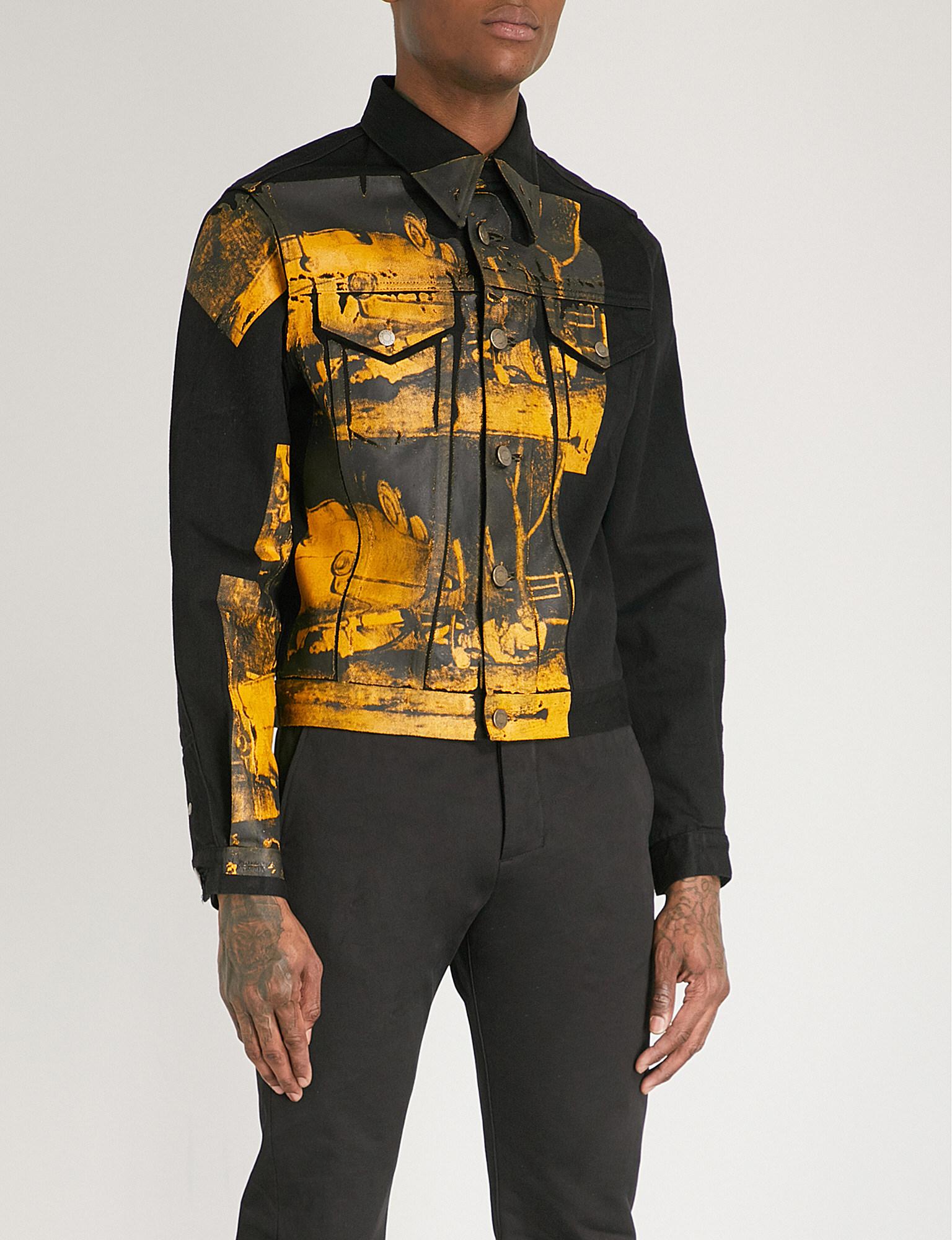calvin klein yellow denim jacket