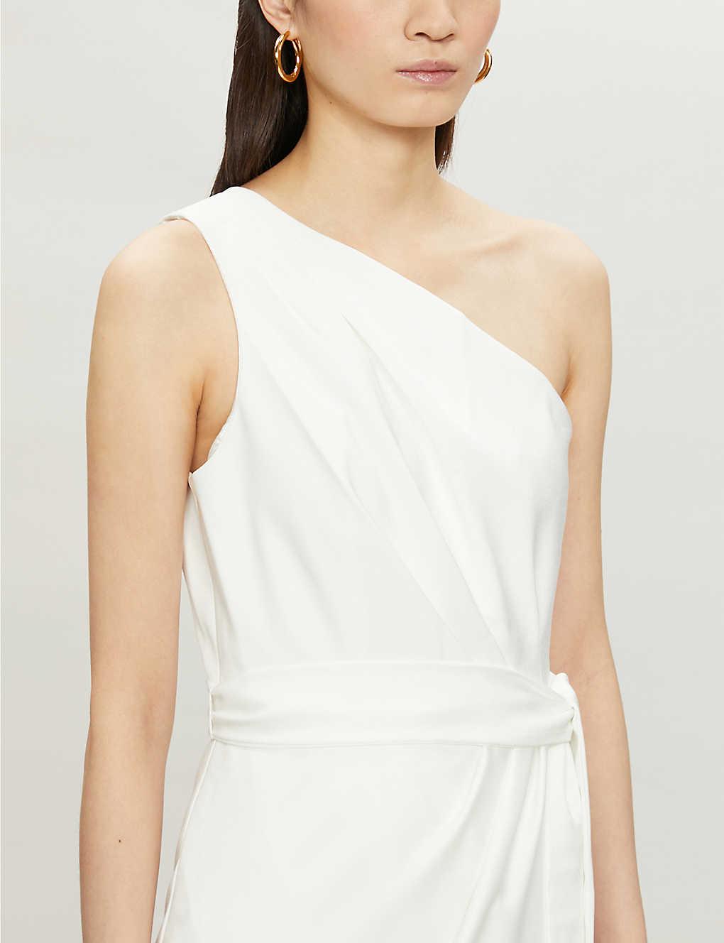 ted baker white one shoulder dress