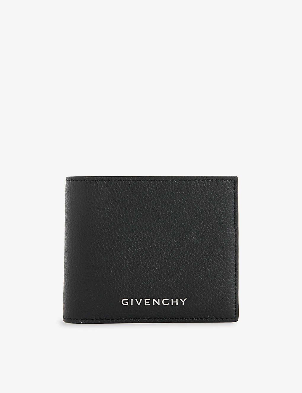 Givenchy Logo-embellished Leather Bifold Wallet in Black for Men | Lyst