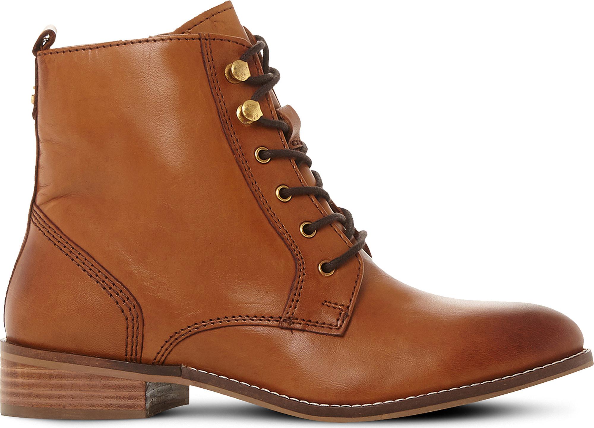 Dune brown lace up boots Clearance