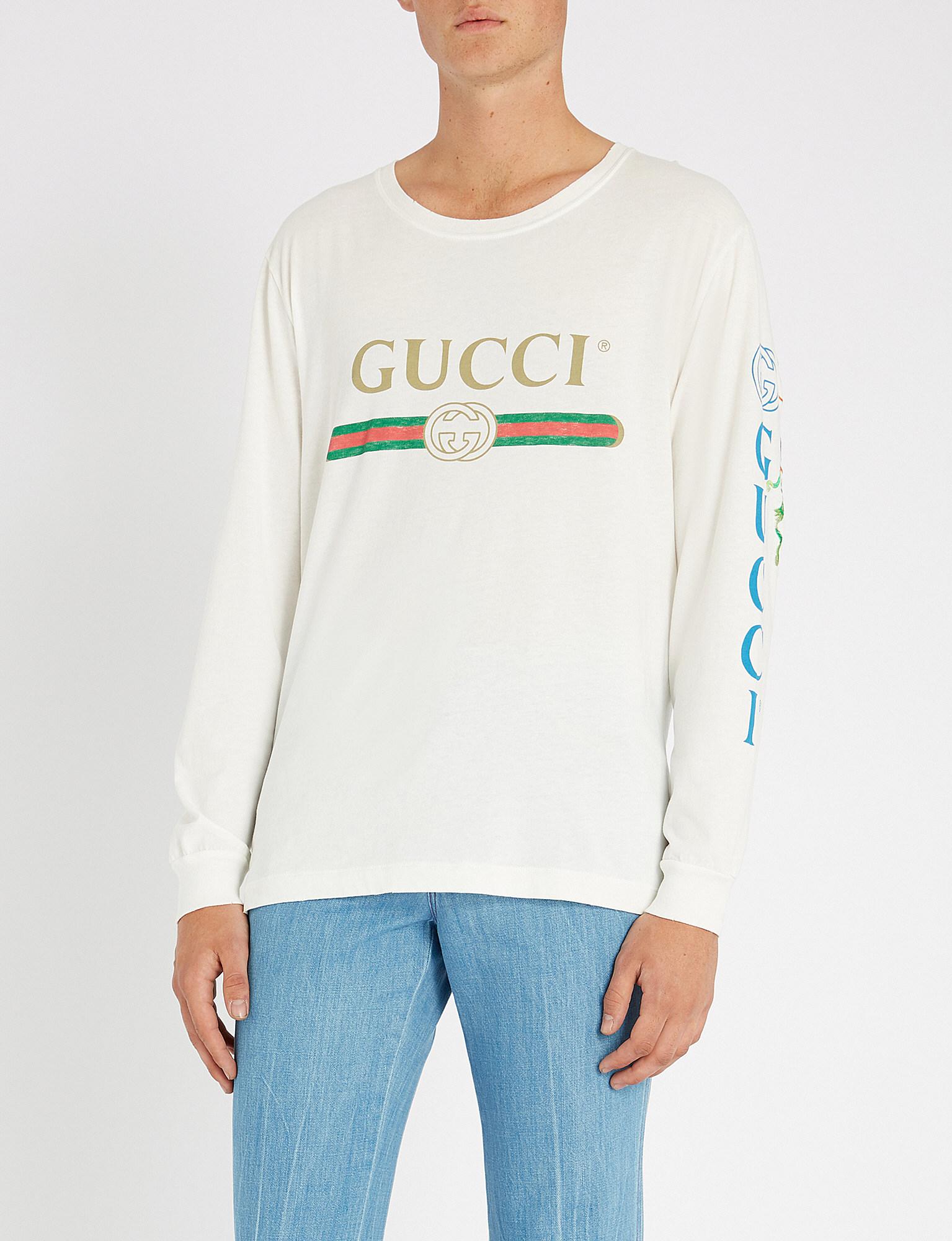 gucci logo long sleeve