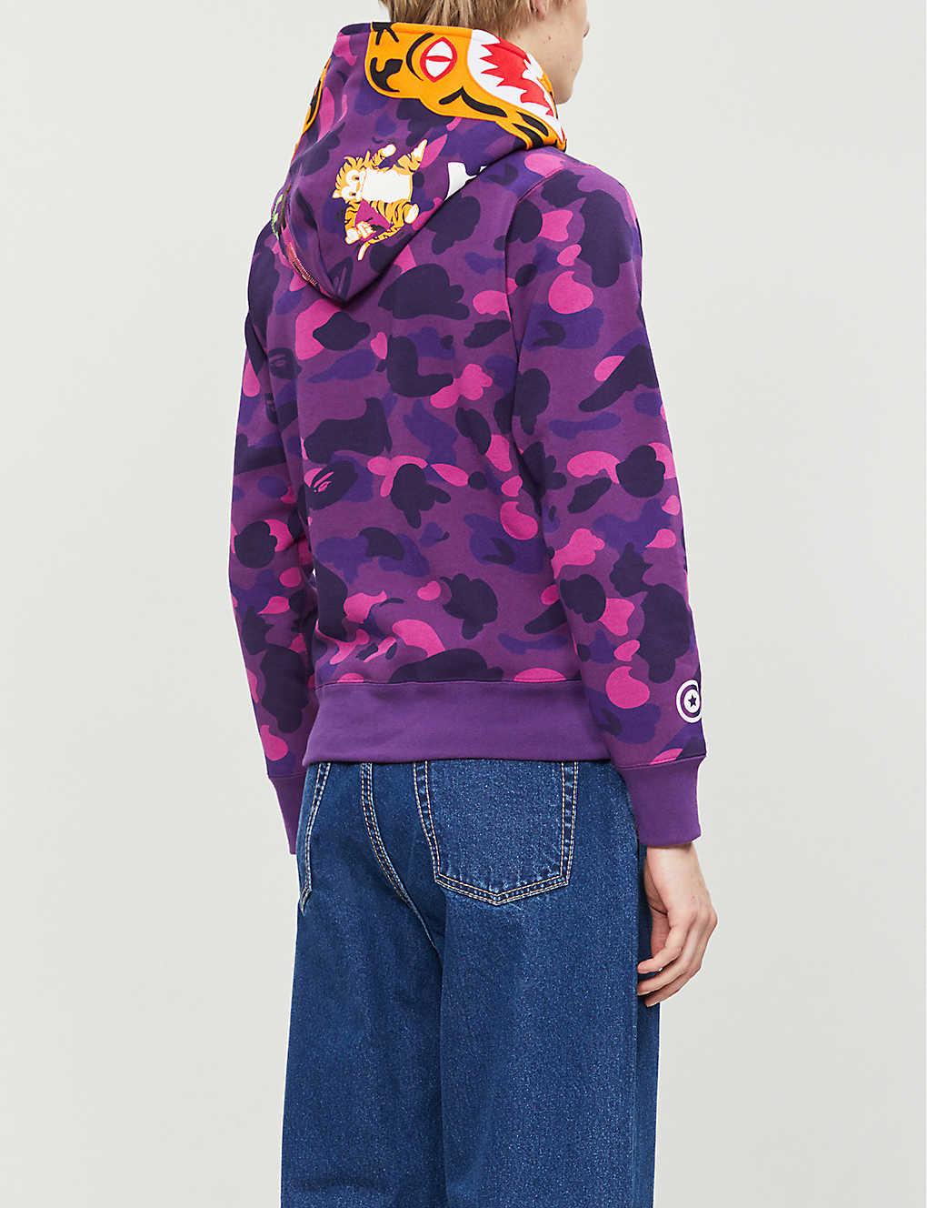 bape tiger purple