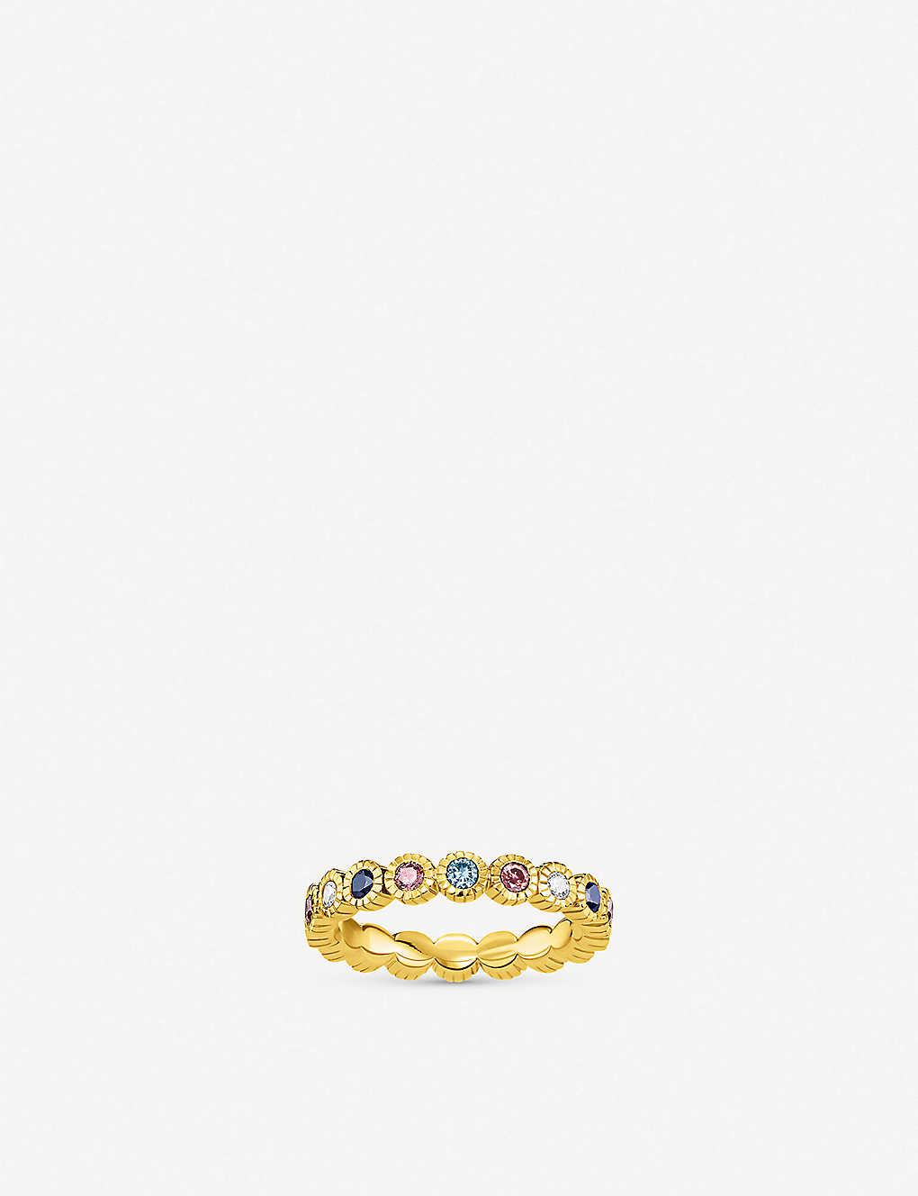 Sterling Silver Multicolor Amber Dreams Ring