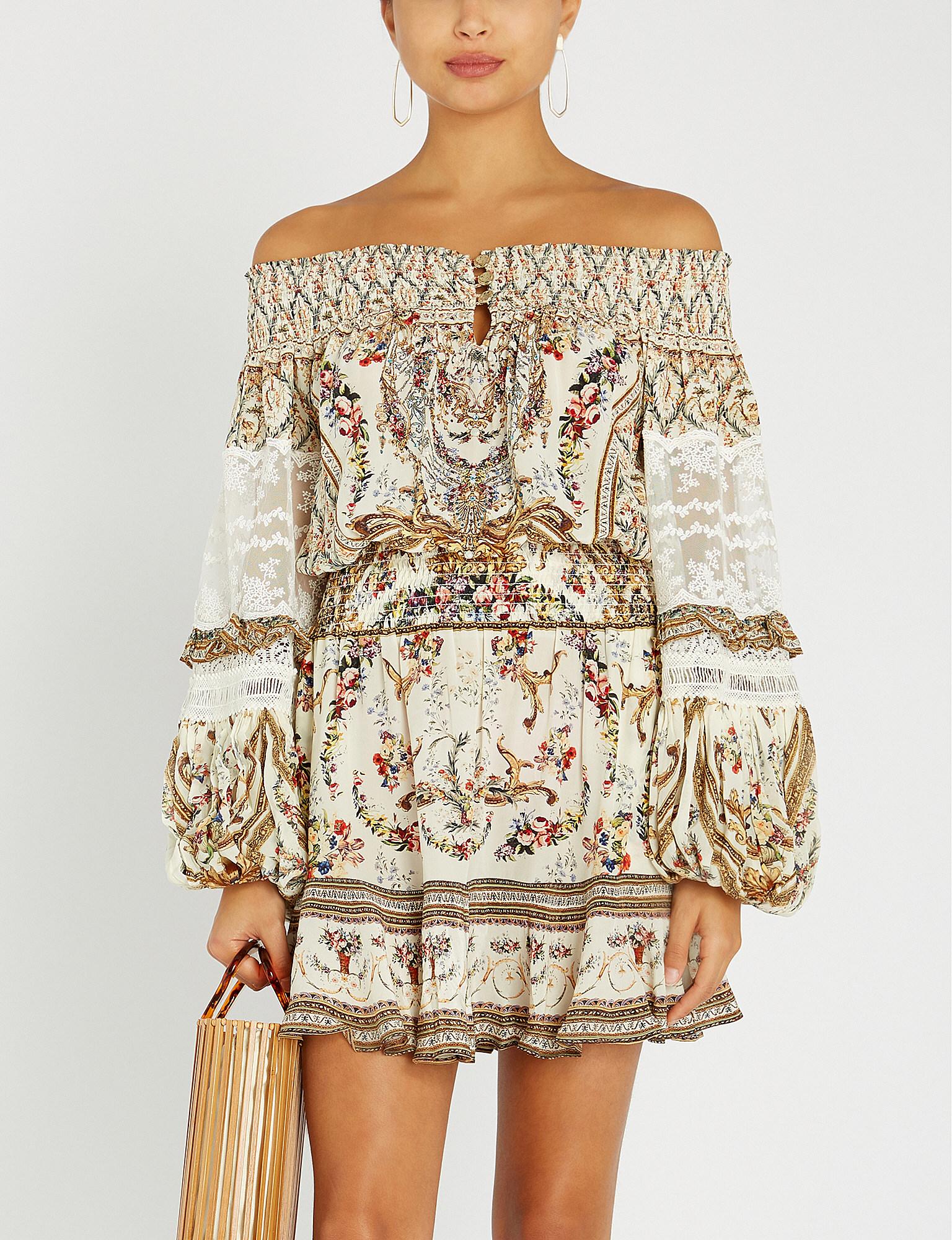 camilla off the shoulder dress