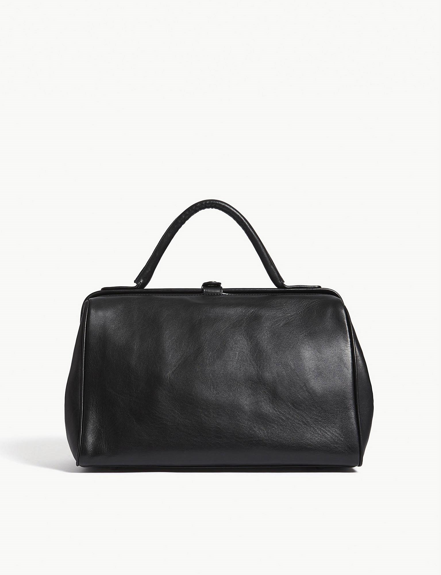 A.F.Vandevorst Leather Doctor Bag in Black | Lyst