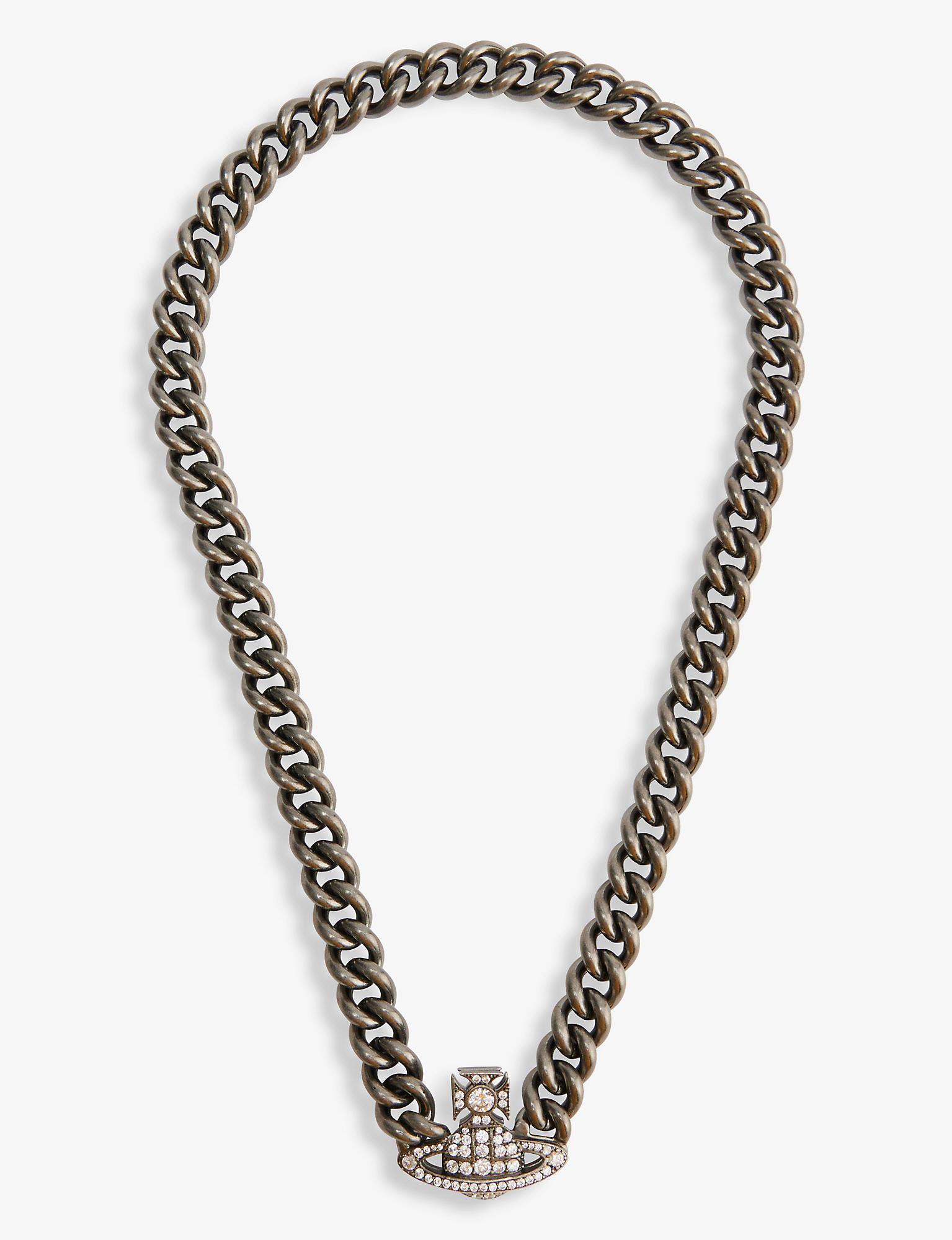 Vivienne Westwood Graziella Orb plaque Silver tone Brass And