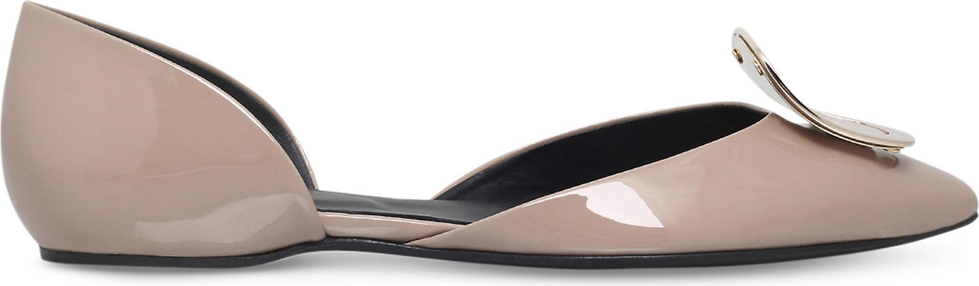 roger vivier patent flats