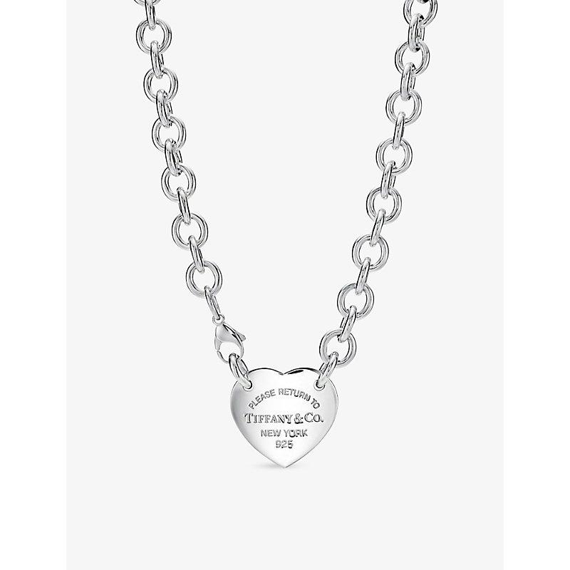 Tiffany & Co. Return To Tiffany Heart Tag Extra-large Sterling- Pendant  Necklace in Blue | Lyst