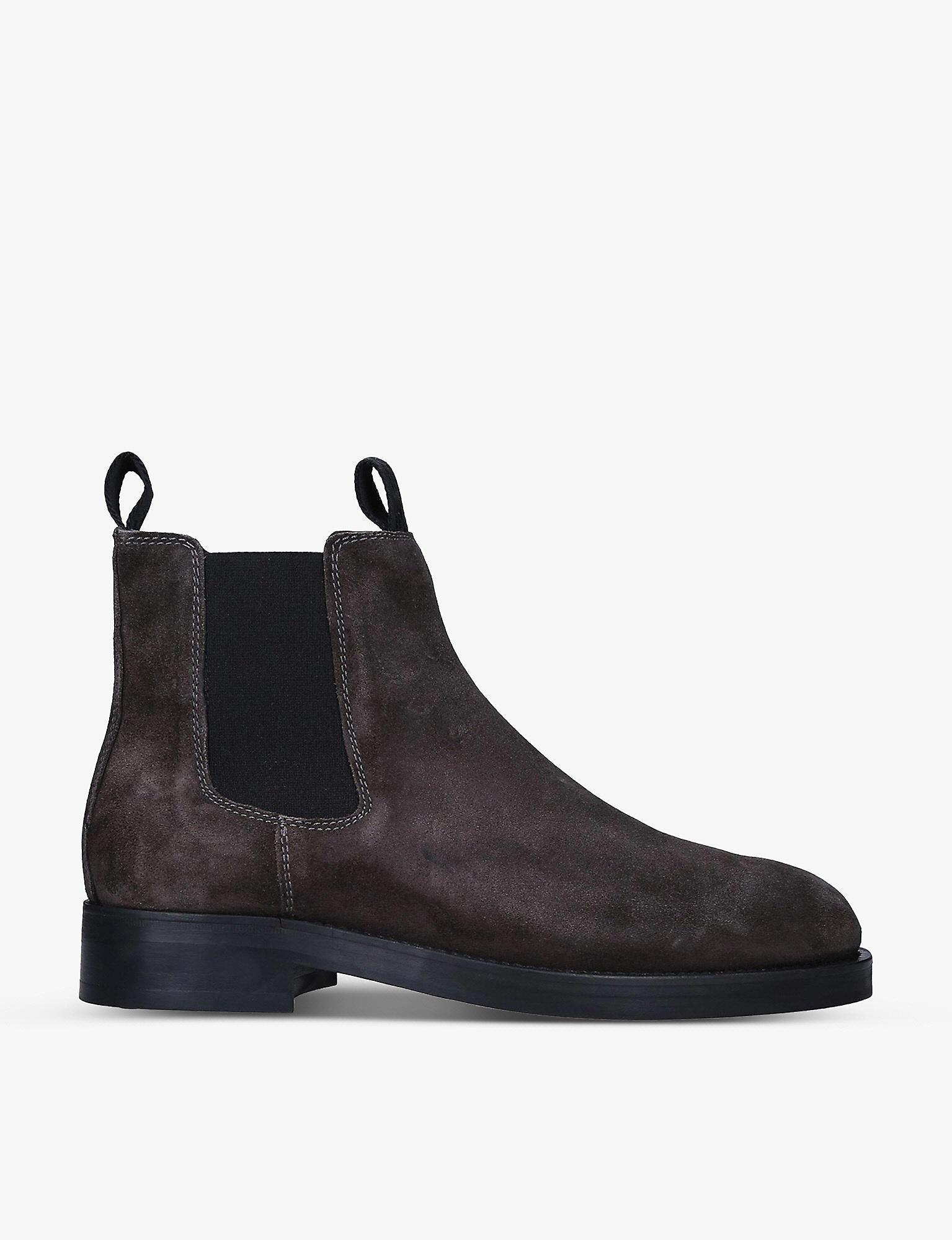 Belstaff Longton Suede Chelsea Boots in Black for Men Lyst