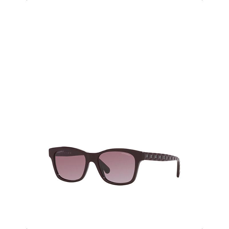 Chanel Ch5484 Square-frame Acetate Sunglasses in Purple | Lyst