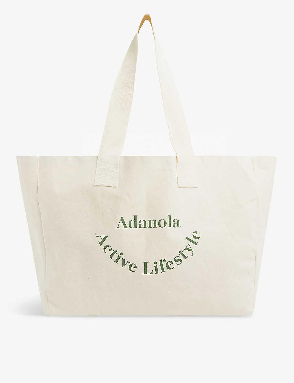 ADANOLA Active Lifestyle Canvas Tote Bag in White Lyst
