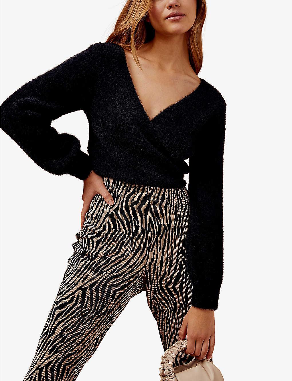 topshop ballet wrap sweater