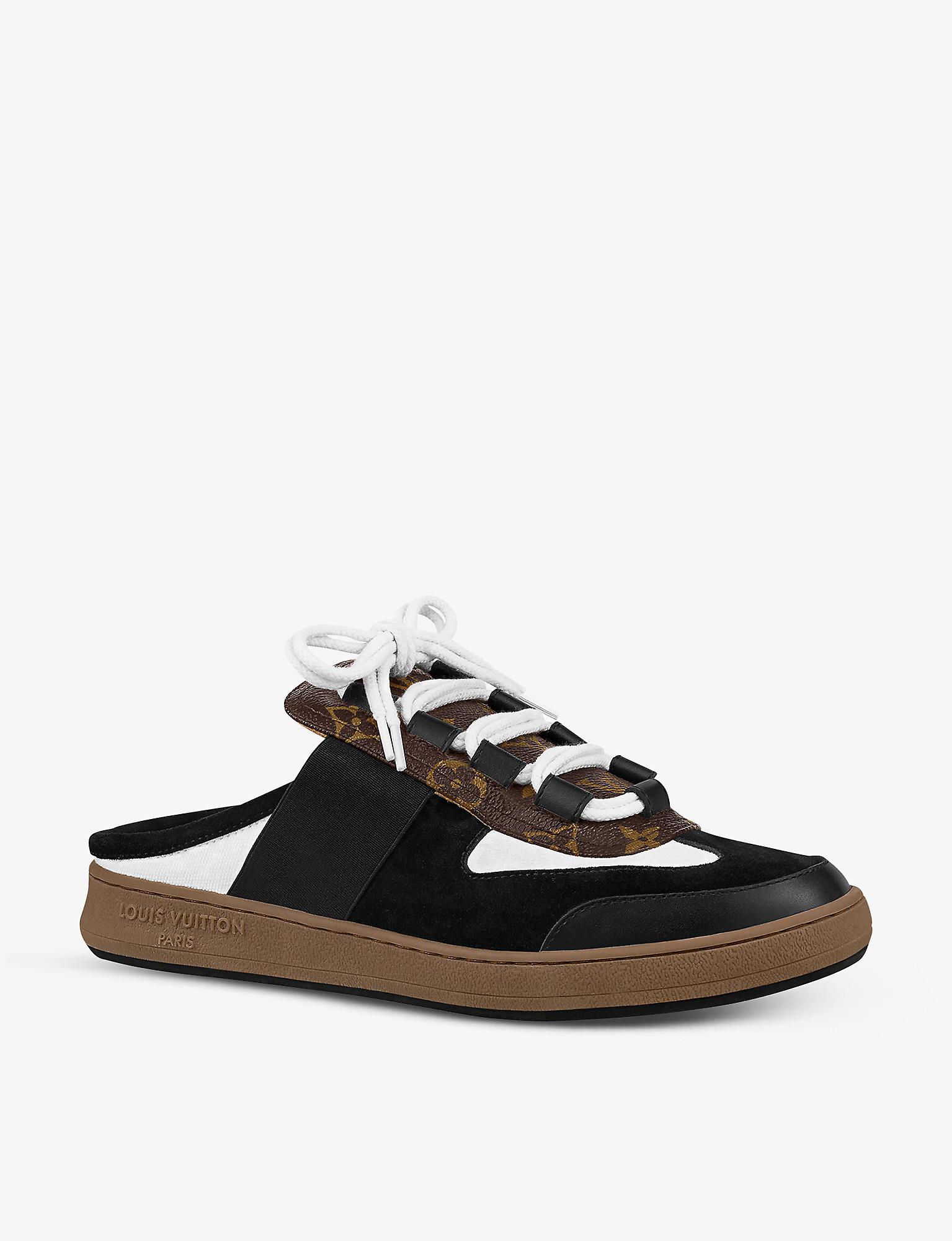 Louis Vuitton sneakers in black monogram canvas with black leather