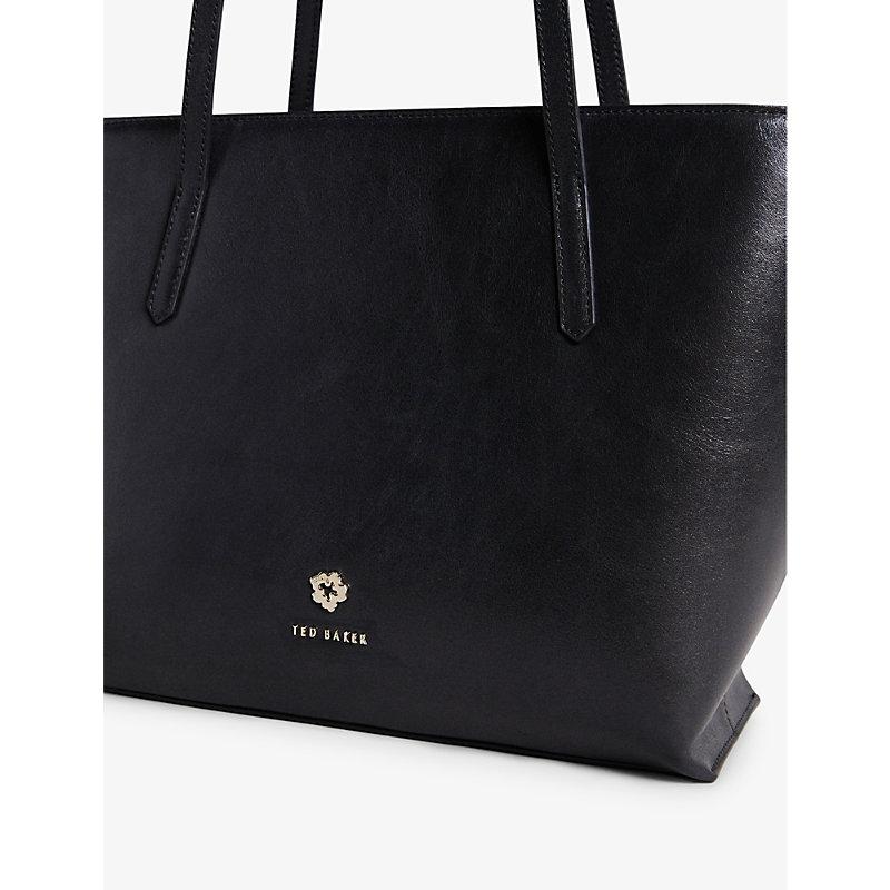 Ted Baker Jorjina Small Leather Tote Bag in Black | Lyst