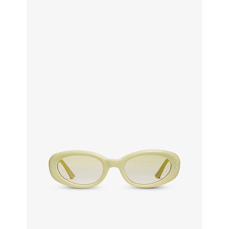 Gentle Monster July Ovalframe Graduatedlens Acetate Sunglasses in