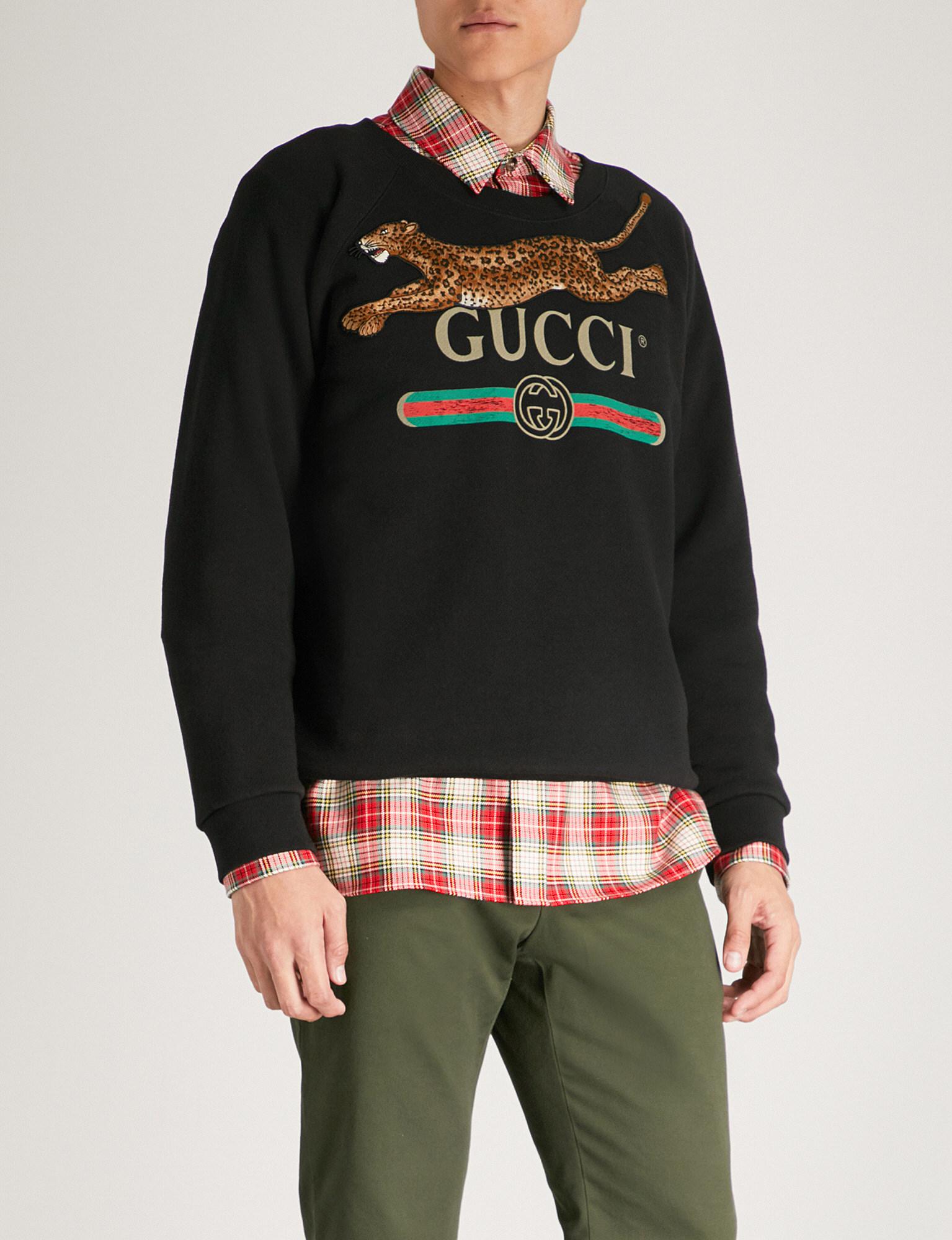gucci leopard sweatshirt