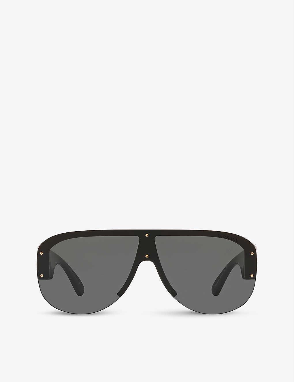 格安saleスタート レディース Versace ヴェルサーチ メガネ サングラス Sunglasses Black Round Frame ラウンド Ve4391 サングラス Williamsav Com