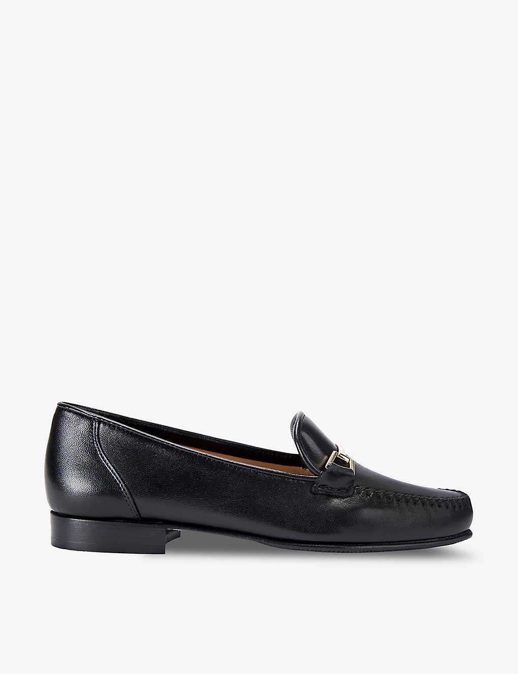 Carvela Kurt Geiger Marina Chain Embellished Flat Leather Loafers in Black Lyst UK