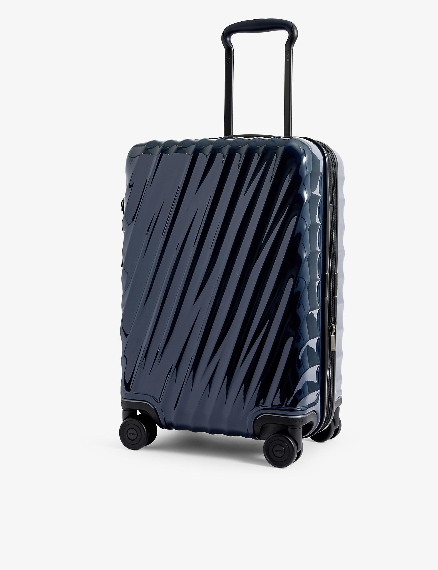 Tumi International Expandable Carryon Fourwheeled Suitcase in Blue Lyst