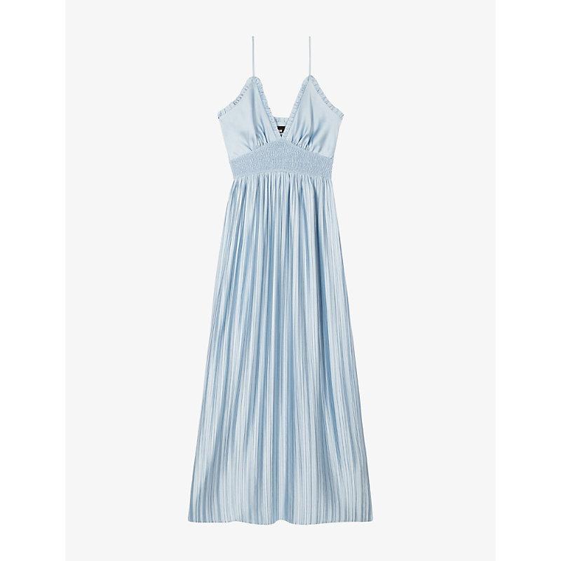 open lace back dress The Kooples Surplice Midi Dress