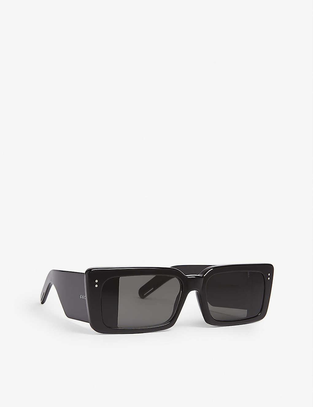 Gucci GG0543S Rectangle-frame Sunglasses in Black | Lyst