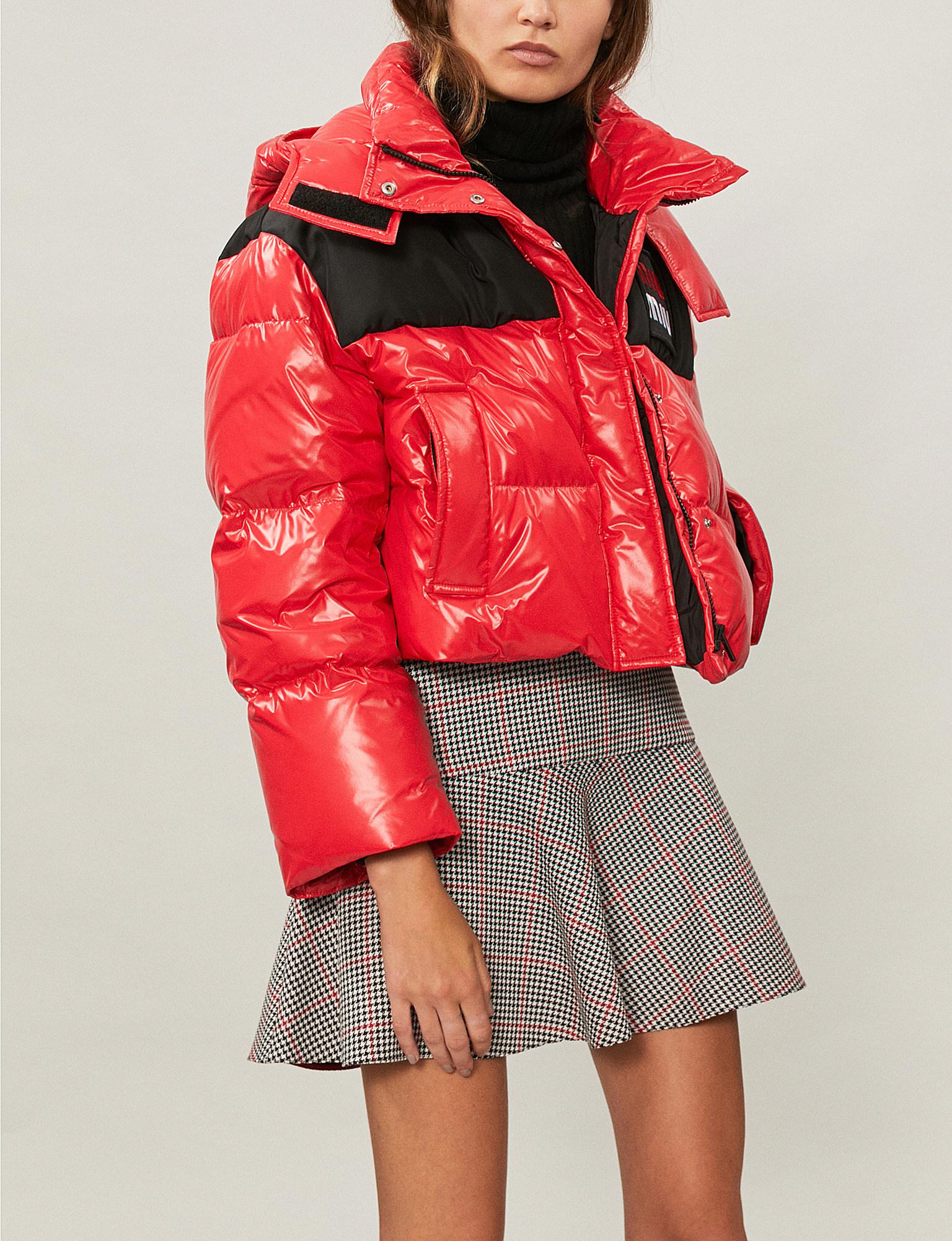 Miu miu red coat clearance