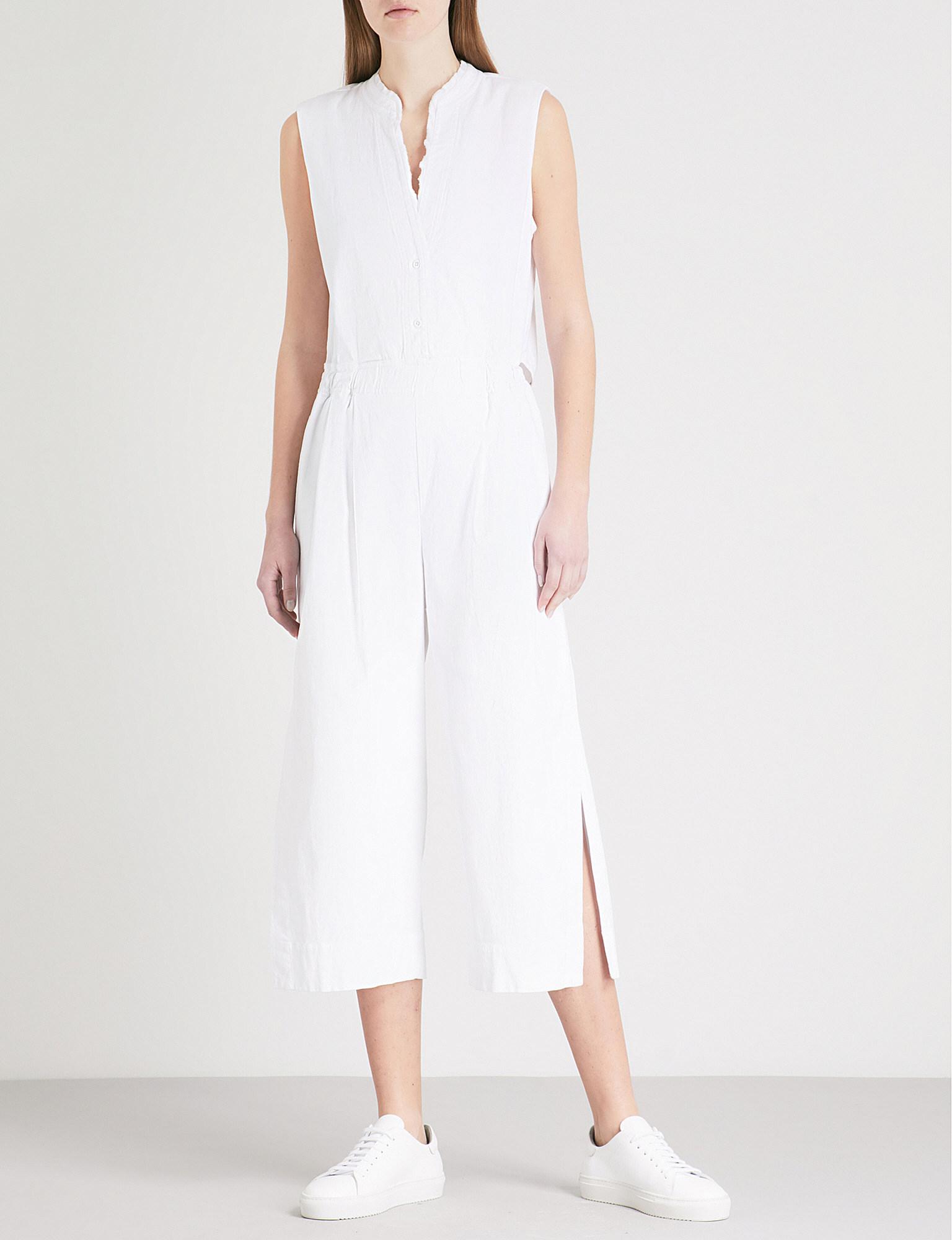 vince white jumpsuit