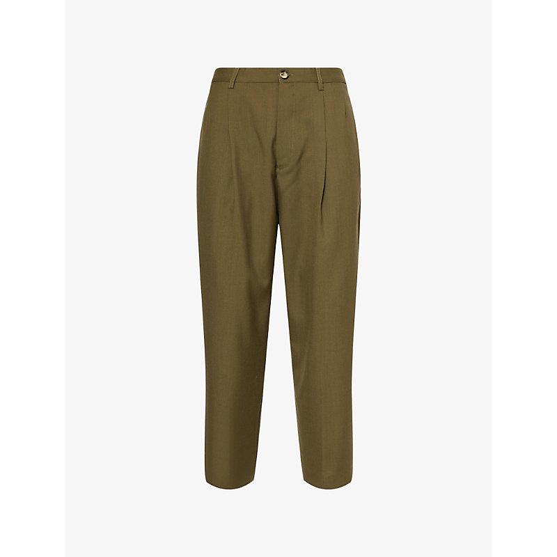 パンツ Marni Relaxed-Fit Trousers With Pleated Front Marni Front pleats stretch pants | The Fashion Square