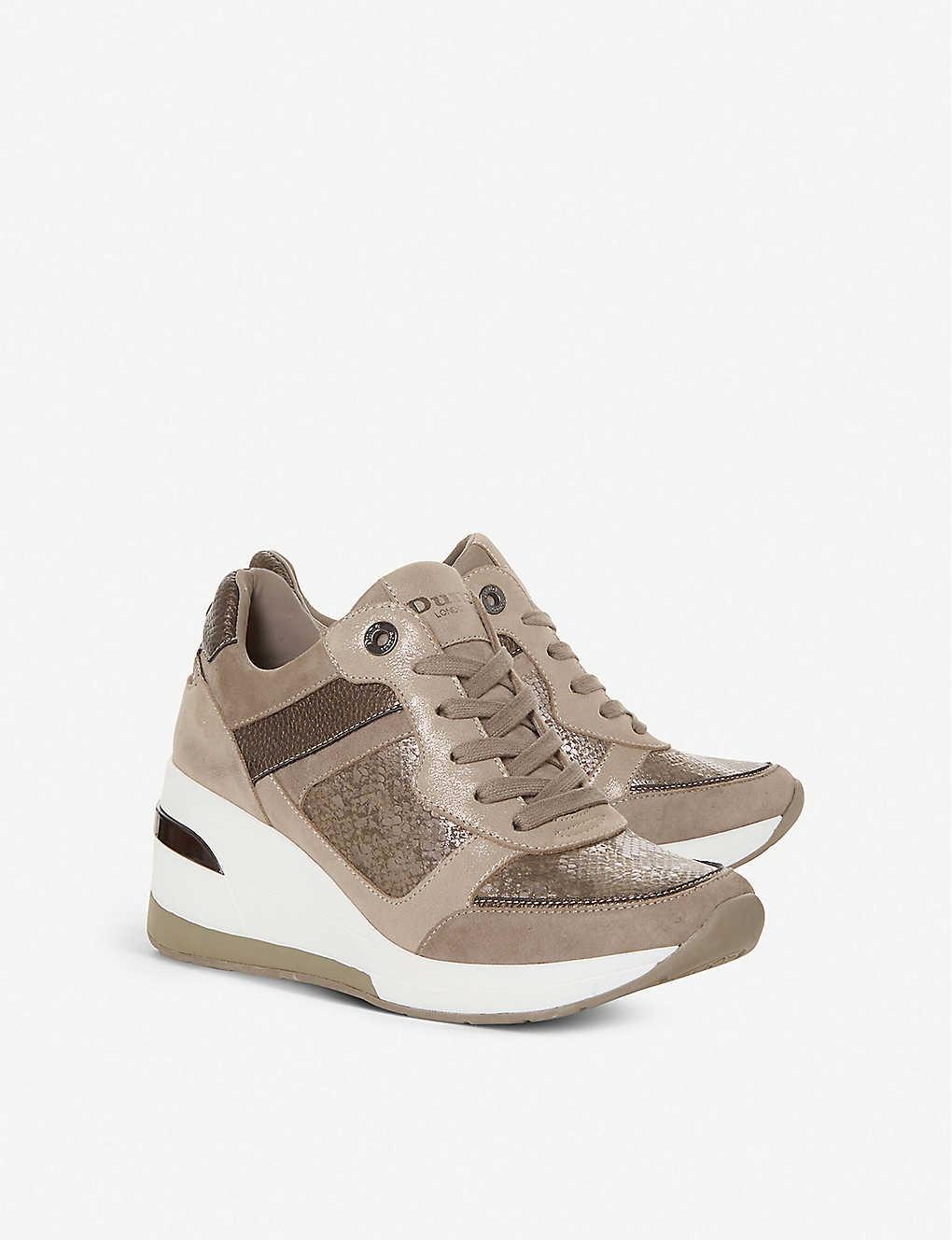Dune wedge trainers sale