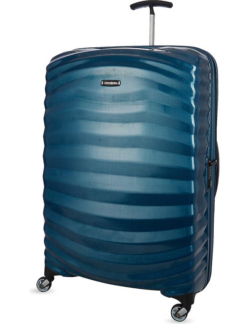 Samsonite Liteshock Spinner 81 Fourwheel Suitcase in Blue Lyst