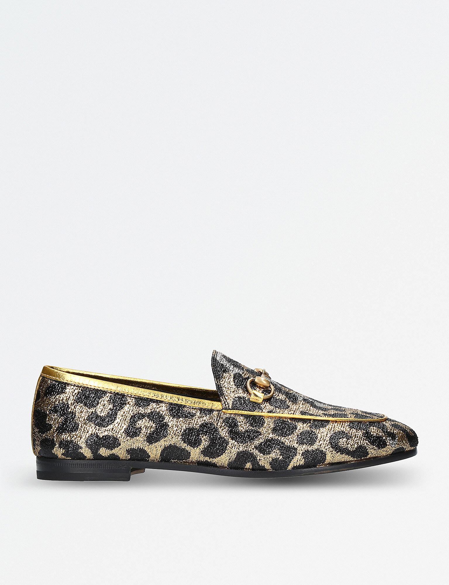 gucci loafers leopard