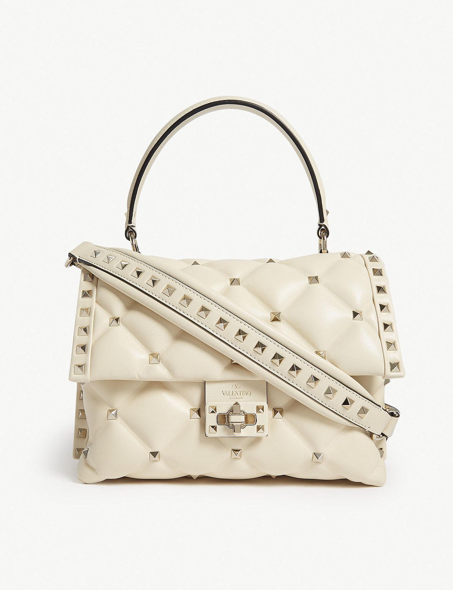 valentino white quilted bag