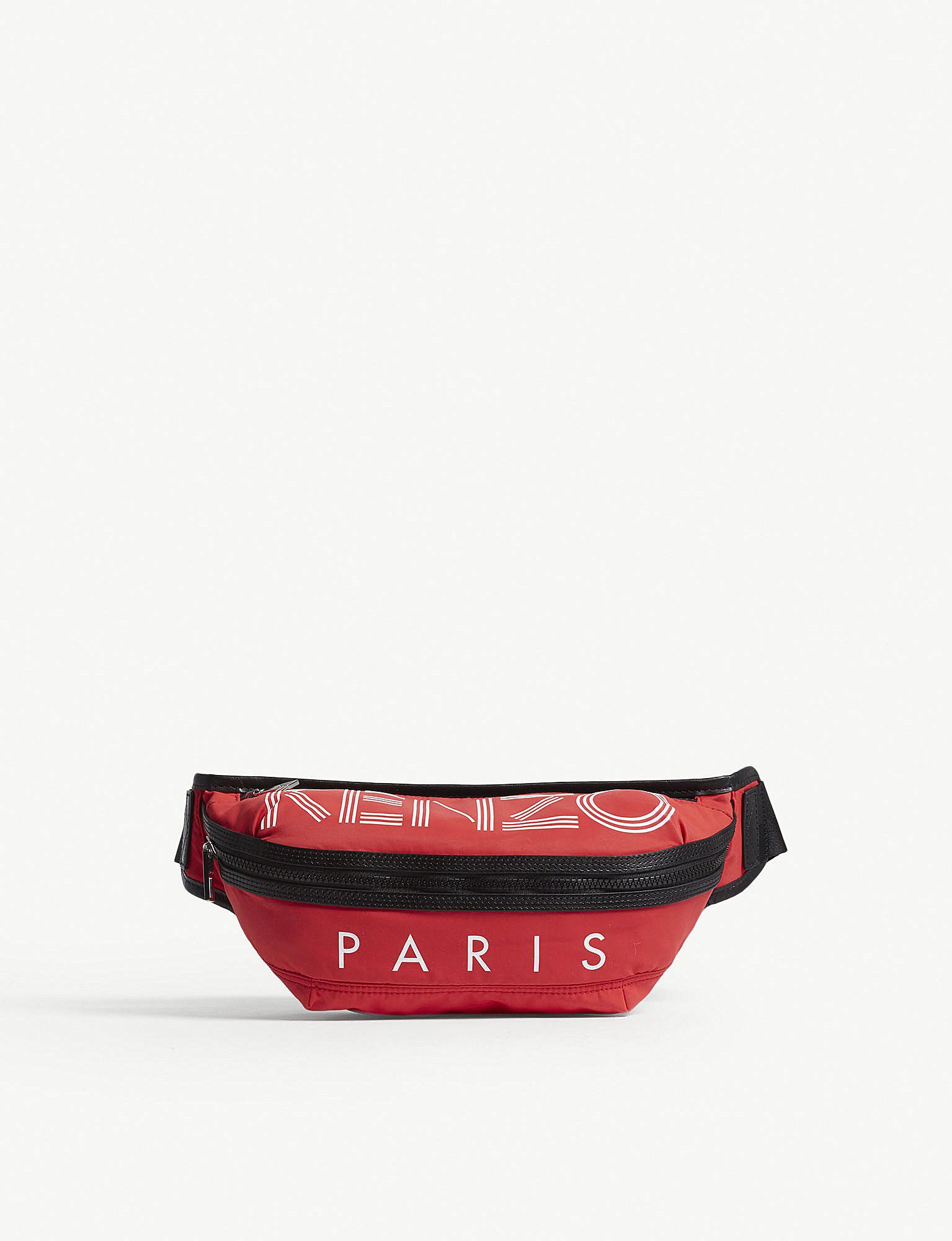 red bum bag