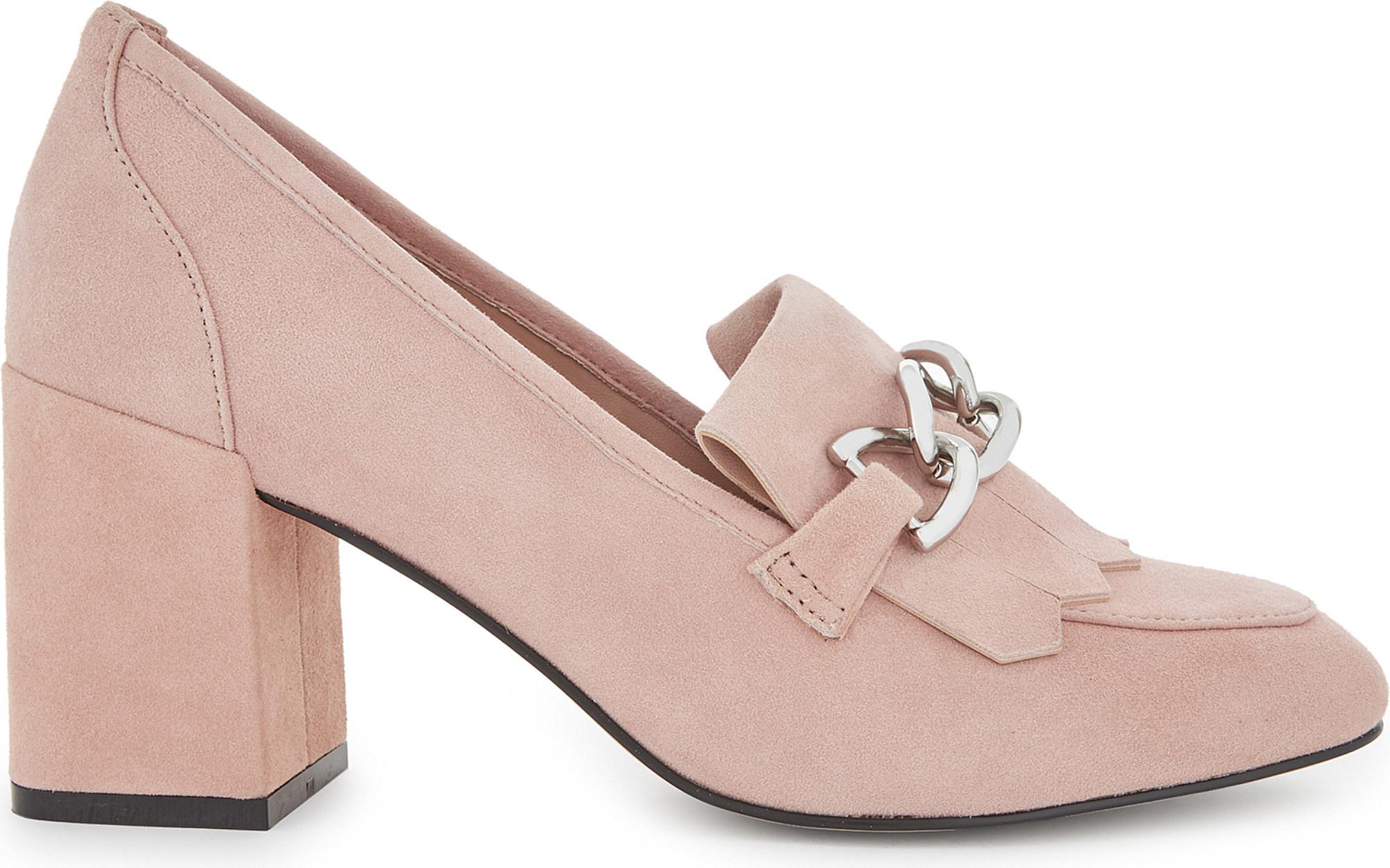 ALDO Alenne Suede Heeled Loafers in 