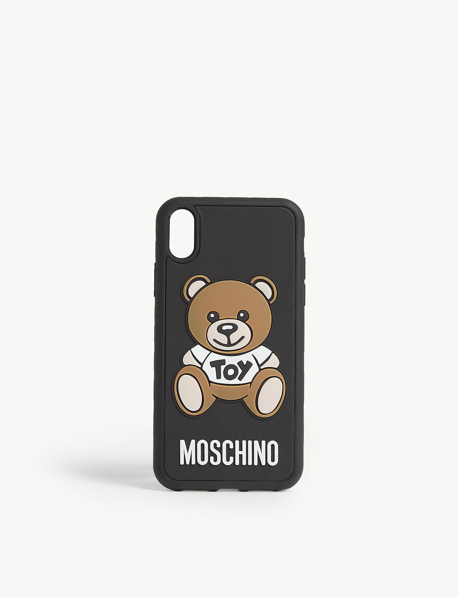 Moschino Toy Bear Iphone Xr Case In Black Lyst Moschino Toy Bear Iphone Xr Case In Black Lyst