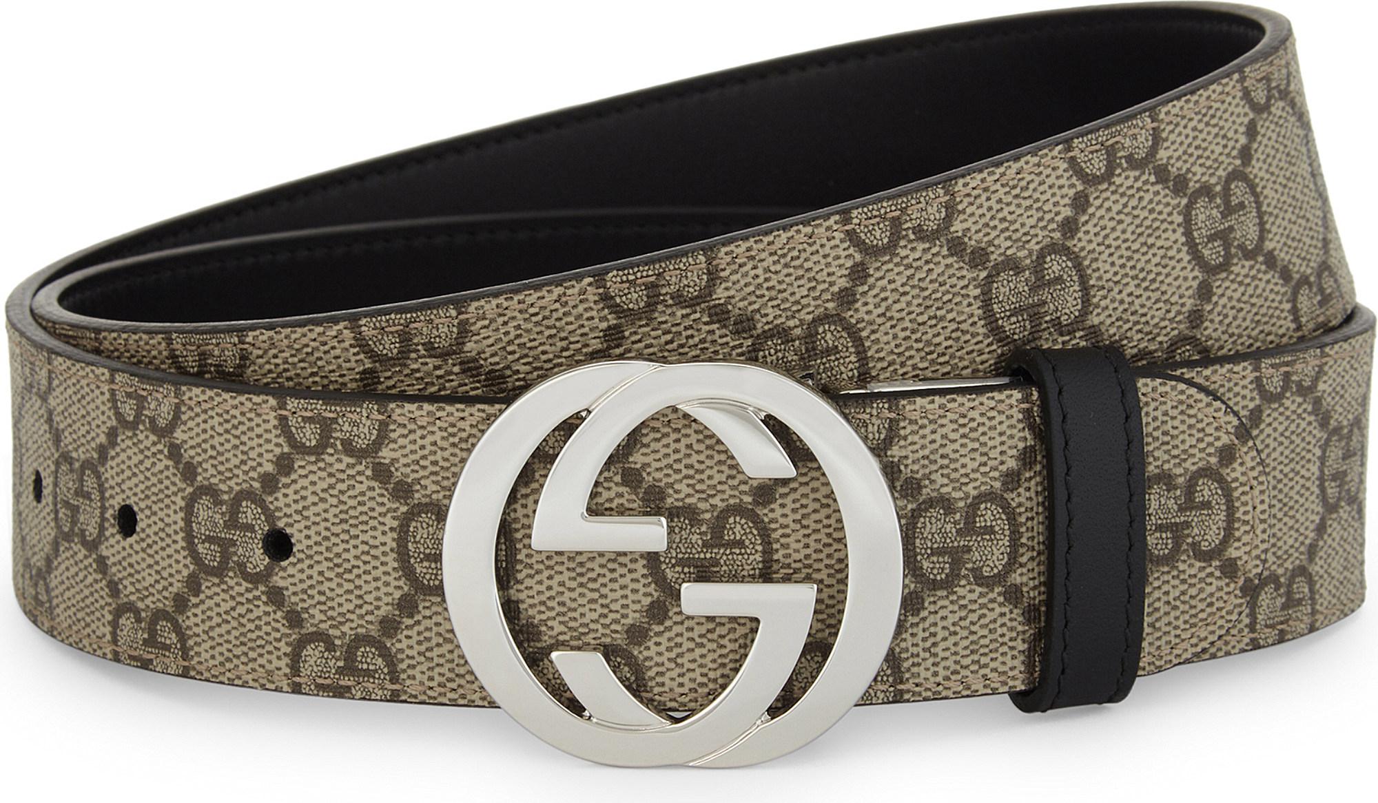 Gucci Leather Supreme Buckle Belt for Men Lyst