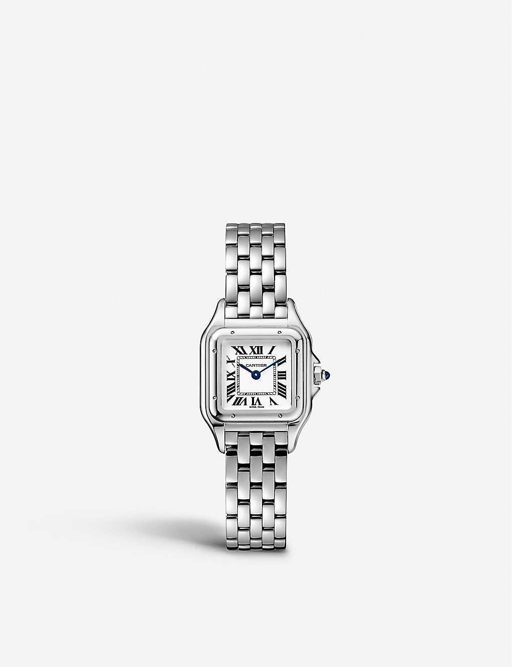 Cartier Crwspn0006 Panthère De Small Stainless Steel Watch in White